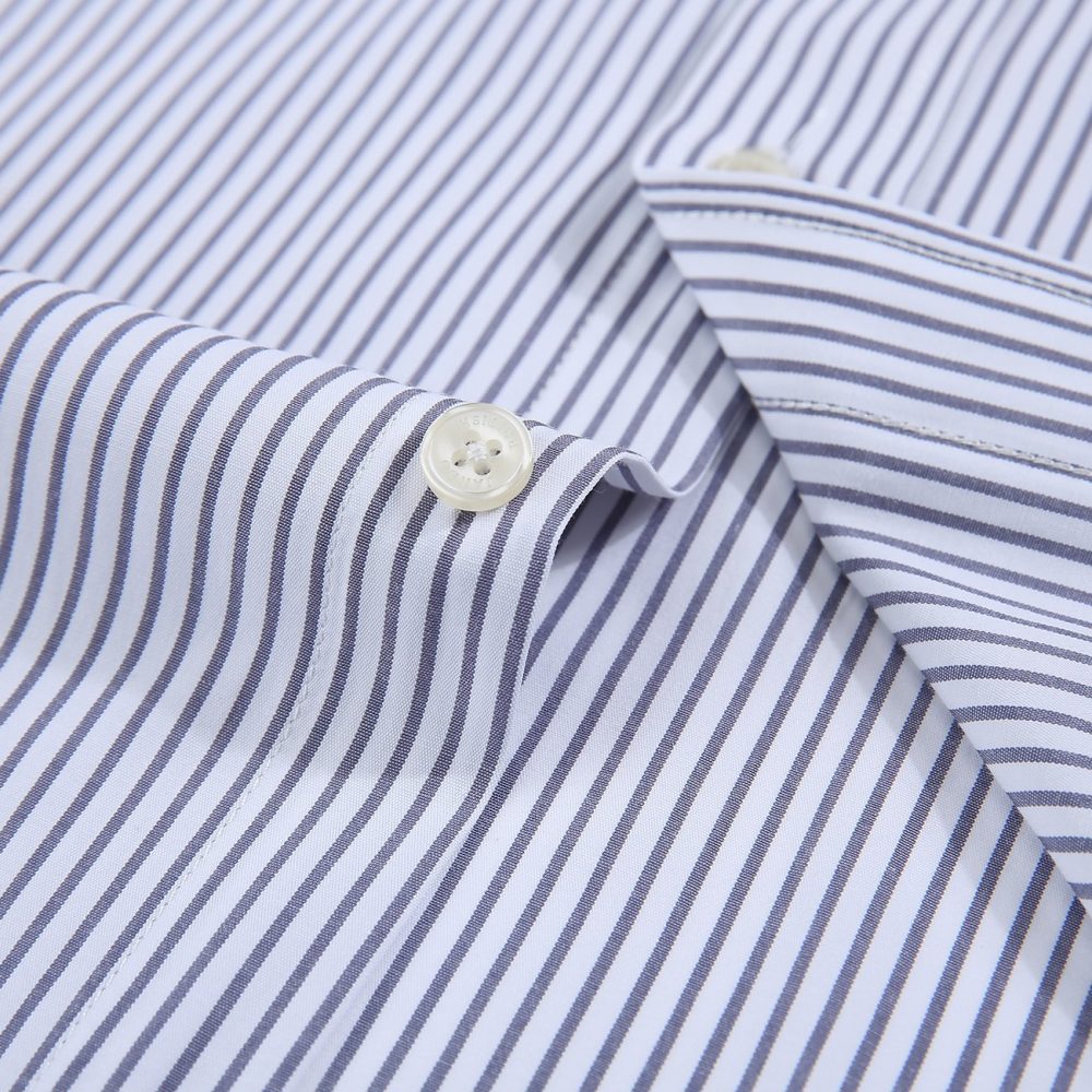 Windsor Fine Stripe Formal Shirt, Double & Single Cuff Long Sleeve, Traditional Tailoring, Casual, Special Occasion. Grey - Image 10