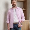 Windsor Fine Stripe Formal Shirt, Double & Single Cuff Long Sleeve, Traditional Tailoring, Casual, Special Occasion. Pink - Thumbnail Image 3