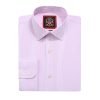Windsor Fine Stripe Formal Shirt, Double & Single Cuff Long Sleeve, Traditional Tailoring, Casual, Special Occasion. Pink - Thumbnail Image 9