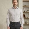 Windsor Fine Stripe Formal Shirt, Double & Single Cuff Long Sleeve, Traditional Tailoring, Casual, Special Occasion. Grey - Thumbnail Image 2