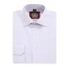 The Canterbury Self Stripe Mens Shirt, Business Formal Dress Office Wedding, Single & Double Cuff Option. Lavender. (Discontinued Style, Very Limited Stocks, On Sale Great Buy) - Thumbnail Image 4