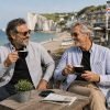 Twin Pack of Plain & Strips Shirts, The English Oxford Mens Long Sleeve Shirt, Button Down Collar & Pocket. Cool Grey - Thumbnail Image 3
