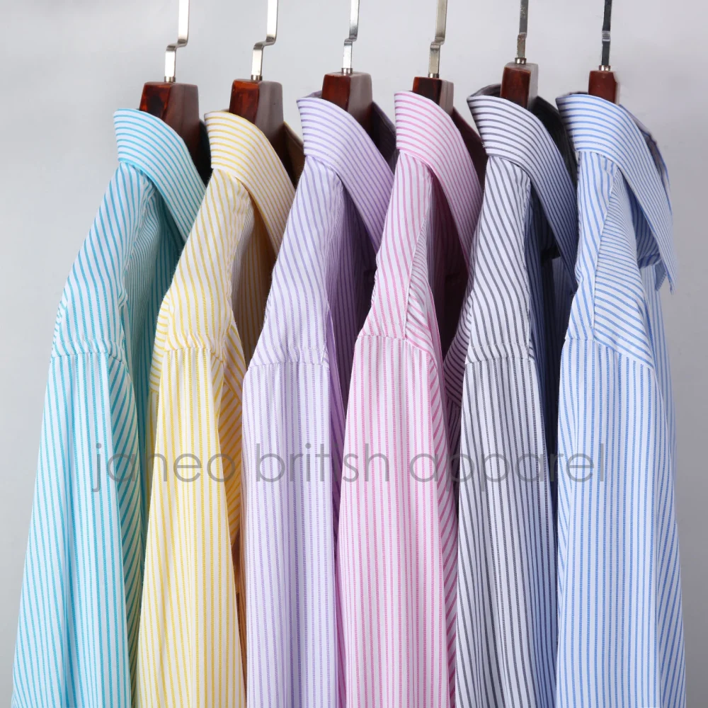 Windsor Fine Stripe Formal Shirt, Double & Single Cuff Long Sleeve, Traditional Tailoring, Casual, Special Occasion. Sky Blue - Image 14