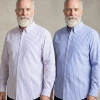 The Elizabeth Stripes Shirts (Twin Pack), Mens Oxford Stripe Shirt Button Down Collar Office or Casual, Ocean Blue - Thumbnail Image 2