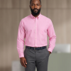 The Elizabeth Stripes Shirts, Mens Oxford Stripe Shirt Button Down Collar Office or Casual, (Vintage Pink | Bold Stripe) - Thumbnail Image 1