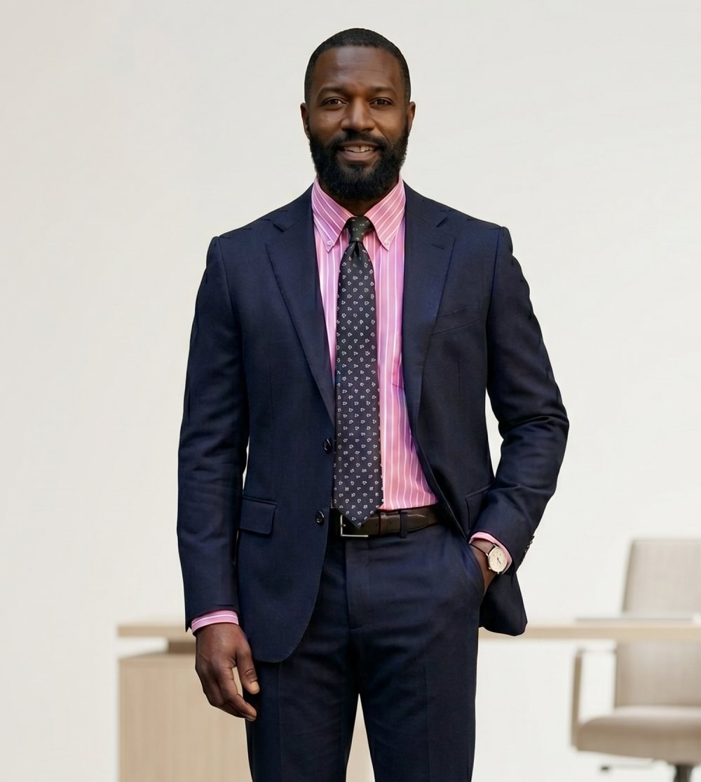 The Elizabeth Stripes Shirts, Mens Oxford Stripe Shirt Button Down Collar Office or Casual, (Vintage Pink | Bold Stripe) - Image 3