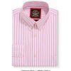 The Elizabeth Stripes Shirts, Mens Oxford Stripe Shirt Button Down Collar Office or Casual, (Vintage Pink | White Stripe) - Thumbnail Image 5