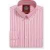 The Elizabeth Stripes Shirts, Mens Oxford Stripe Shirt Button Down Collar Office or Casual, (Warming Red | White Stripe) - Thumbnail Image 5