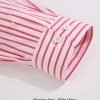 The Elizabeth Stripes Shirts, Mens Oxford Stripe Shirt Button Down Collar Office or Casual, (Warming Red | White Stripe) - Thumbnail Image 8