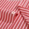The Elizabeth Stripes Shirts, Mens Oxford Stripe Shirt Button Down Collar Office or Casual, (Warming Red | Bold Stripe) - Thumbnail Image 9