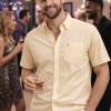(Mellow Lemon, Plain) Mens Short Sleeve Oxford Shirt Plain or Stripe, Classic Fit, Button Down Collar & Pocket. Holiday Apparel Leisure Shirts - Thumbnail Image 2