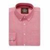 Mens English Oxford Shirt Button Down. Casual Office Work Weekender by Janeo British Apparel. Crayola Red - Thumbnail Image 5