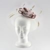 Occasion Hatinator, Beautifully Sculptured Headwear Wide Brim Fascinator for Weddings or the Races, Bows shape centre and airy feathers JaneoBritishApparel - Baby Pink - Thumbnail Image 4