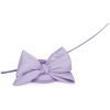 Mini Domed Single Bow Fascinator Hat in all Satin Fabric.Classic Minimalist Formal & Elegant Hatinator.6 Classic Colours – Lavender - Thumbnail Image 4