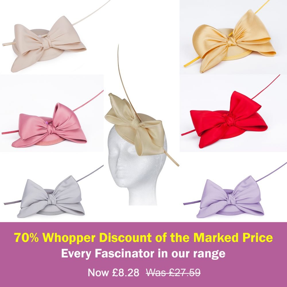 Mini Domed Single Bow Fascinator Hat in all Satin Fabric.Classic Minimalist Formal & Elegant Hatinator.6 Classic Colours – Ivory - Image 2