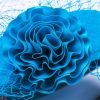 Pillbox Fascinator Headwear.Classic Minimal Style Corsage Hat and Net Bow.Bridal or Races 4 Stunning Colours. - Turquoise Blue - Thumbnail Image 9