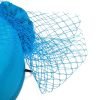Pillbox Fascinator Headwear.Classic Minimal Style Corsage Hat and Net Bow.Bridal or Races 4 Stunning Colours. - Turquoise Blue - Thumbnail Image 10
