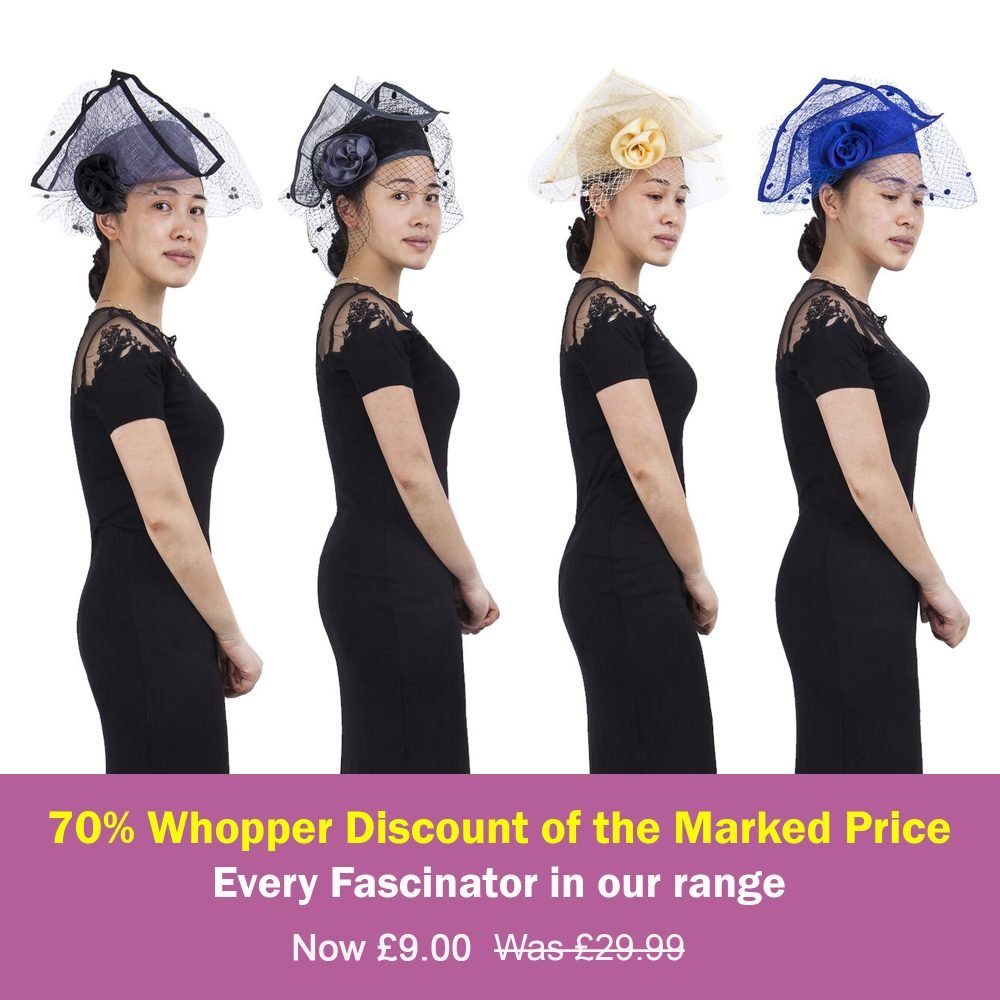Fascinator Headwear in Structured Styling with Classic Pill Box Cap Sophisticated Folded Net Lapel & Corsage, 4 Colours - Black - Image 7