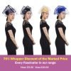Fascinator Headwear in Structured Styling with Classic Pill Box Cap Sophisticated Folded Net Lapel & Corsage, 4 Colours - Black - Thumbnail Image 7