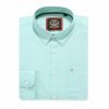 Mens English Oxford Shirt Button Down. Casual Office Work Weekender by Janeo British Apparel. Paris Mint - Thumbnail Image 5