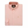 Mens English Oxford Shirt Button Down. Casual Office Work Weekender by Janeo British Apparel. Somerset Peachy Peach - Thumbnail Image 5