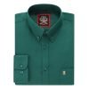 Mens English Oxford Shirt Button Down. Casual Office Work Weekender by Janeo British Apparel. Green - Thumbnail Image 5