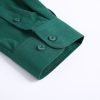 Mens English Oxford Shirt Button Down. Casual Office Work Weekender by Janeo British Apparel. Green - Thumbnail Image 9