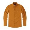 Mens English Oxford Shirt Button Down. Casual Office Work Weekender by Janeo British Apparel. Mustard - Thumbnail Image 6