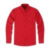 Mens English Oxford Shirt Button Down. Casual Office Work Weekender by Janeo British Apparel. Red - Thumbnail Image 6