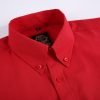 Mens English Oxford Shirt Button Down. Casual Office Work Weekender by Janeo British Apparel. Red - Thumbnail Image 8