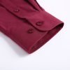Mens English Oxford Shirt Button Down. Casual Office Work Weekender by Janeo British Apparel. Wine - Thumbnail Image 9