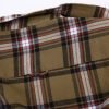 Mens Flannel Shirt Lumberjack Plaid Check Cotton Patch Pockets Shacket Designer  by Janeo British Apparel. Citrine Olive Green - Thumbnail Image 13
