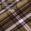 Mens Flannel Shirt Lumberjack Plaid Check Cotton Patch Pockets Shacket Designer  by Janeo British Apparel. Citrine Olive Green - Thumbnail Image 9
