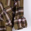 Mens Flannel Shirt Lumberjack Plaid Check Cotton Patch Pockets Shacket Designer  by Janeo British Apparel. Citrine Olive Green - Thumbnail Image 11