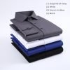 Graphite Dark Grey, Men's Semi Slim Fit Formal Shirt, Cotton Rich Stretch Fabric with Elastane, Crease Resistant - Thumbnail Image 13