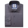 Graphite Dark Grey, Men's Semi Slim Fit Formal Shirt, Cotton Rich Stretch Fabric with Elastane, Crease Resistant - Thumbnail Image 9