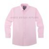 Pink, Men's Semi Slim Fit Formal Shirt, Cotton Rich Stretch Fabric with Elastane, Crease Resistant - Thumbnail Image 8