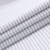 (Cool Grey, Stripe) Mens Short Sleeve Oxford Shirt Plain or Stripe, Classic Fit, Button Down Collar & Pocket. Holiday Apparel Leisure Shirts - Thumbnail Image 4