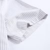 (Cool Grey, Stripe) Mens Short Sleeve Oxford Shirt Plain or Stripe, Classic Fit, Button Down Collar & Pocket. Holiday Apparel Leisure Shirts - Thumbnail Image 7