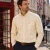 Mellow Lemon - Mens Long Sleeve Stripe Oxford Shirt. The Kensington Button Down Collar & Pocket. Authentic Oxford Fabric (Copy) - Thumbnail Image 2