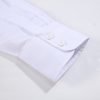 Janeo The London Plain Mens Shirt, Regular Fit, Classic Formal Dress Wear, Single & Double Cuff Option, White - Thumbnail Image 10