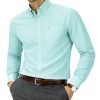 Mens English Oxford Shirt Button Down. Casual Office Work Weekender by Janeo British Apparel. Paris Mint - Thumbnail Image 4