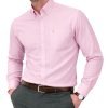 Mens English Oxford Shirt Button Down. Casual Office Work Weekender by Janeo British Apparel. Tickle Me Pink - Thumbnail Image 4