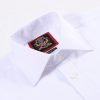 Janeo The London Plain Mens Shirt, Regular Fit, Classic Formal Dress Wear, Single & Double Cuff Option, White - Thumbnail Image 11
