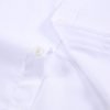 Janeo The London Plain Mens Shirt, Regular Fit, Classic Formal Dress Wear, Single & Double Cuff Option, White - Thumbnail Image 12