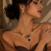 Butterfly Jewellery Necklace & Earrings, Swarovksi Crystal Elements, Gift for Her - Thumbnail Image 4