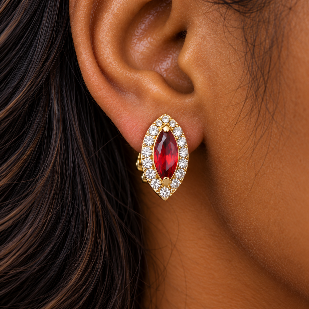 Crystal Jewellery Set, 14K Gold /Silver Rhodium Plated Swarovski Crystal Elements - Image 9