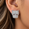 Panther Pendant Jewellery Set, Necklace & Earrings.Swarovksi Crystal Elements - Thumbnail Image 7