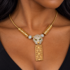 Panther Pendant Jewellery Set, Necklace & Earrings.Swarovksi Crystal Elements - Thumbnail Image 1
