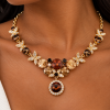 Butterfly Jewellery Necklace & Earrings, Swarovksi Crystal Elements, Gift for Her - Thumbnail Image 1